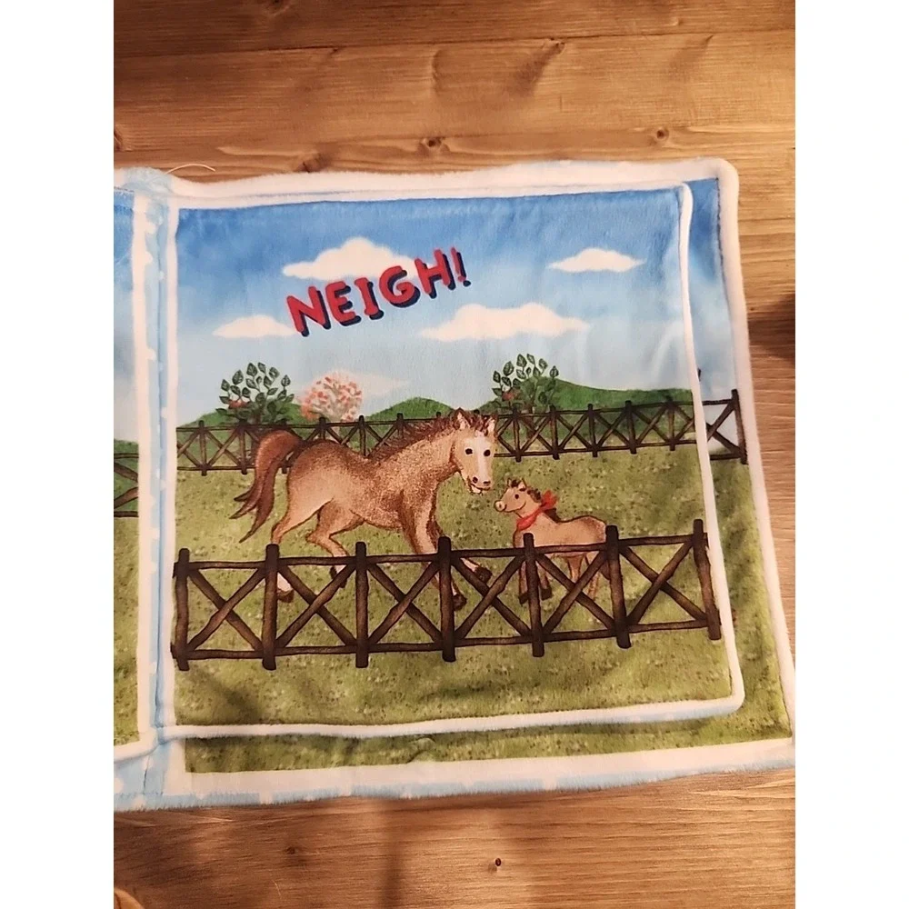 NEW! Barnyard Animals Cuddle Fabric Book‎